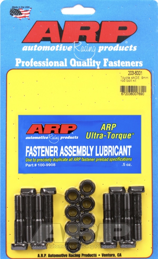 ARP 203-6001 Toyota 4AGE 9mm Rod Bolt Kit packaging