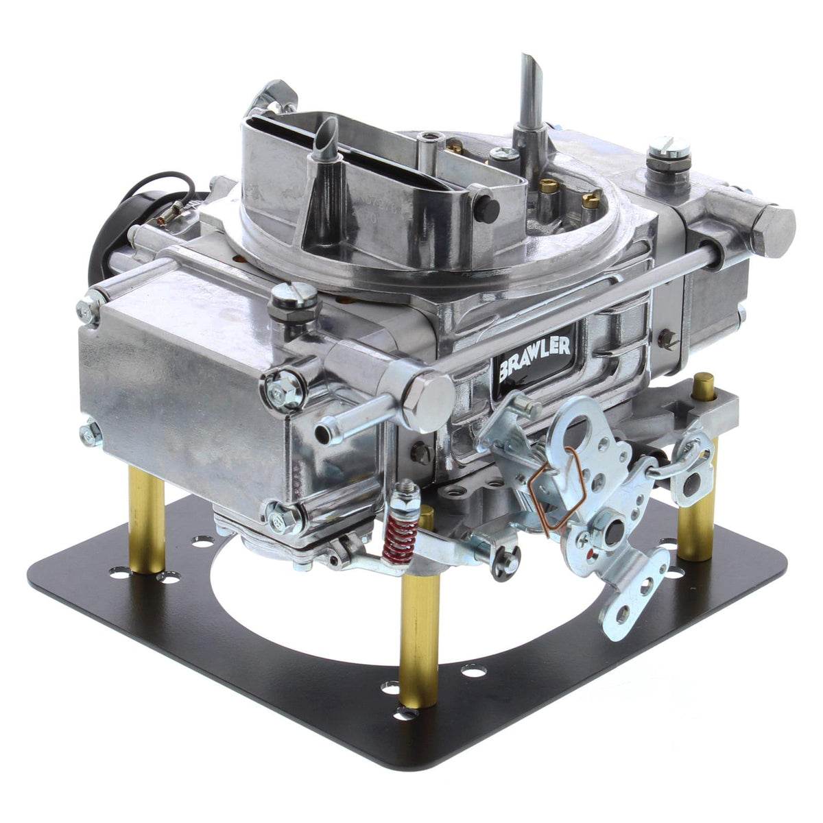Brawler Diecast Series 650 cfm 4-Barrel Carburetor Tumble Polished